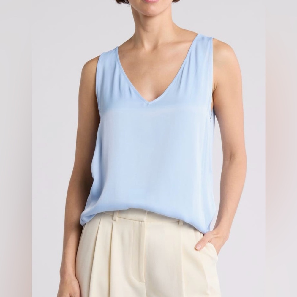 Nordstrom Light Blue Sleeveless Women's Top/Size L